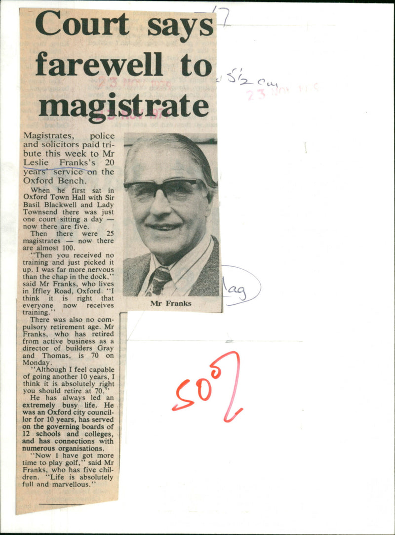 Leslie Franks - Vintage Photograph