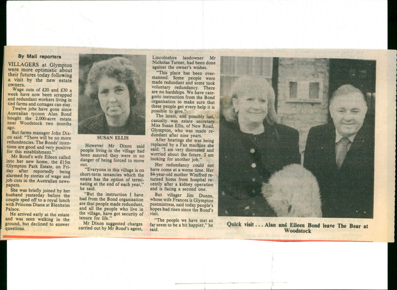 Susan Ellis,Alan ,Eileen Bond - Vintage Photograph