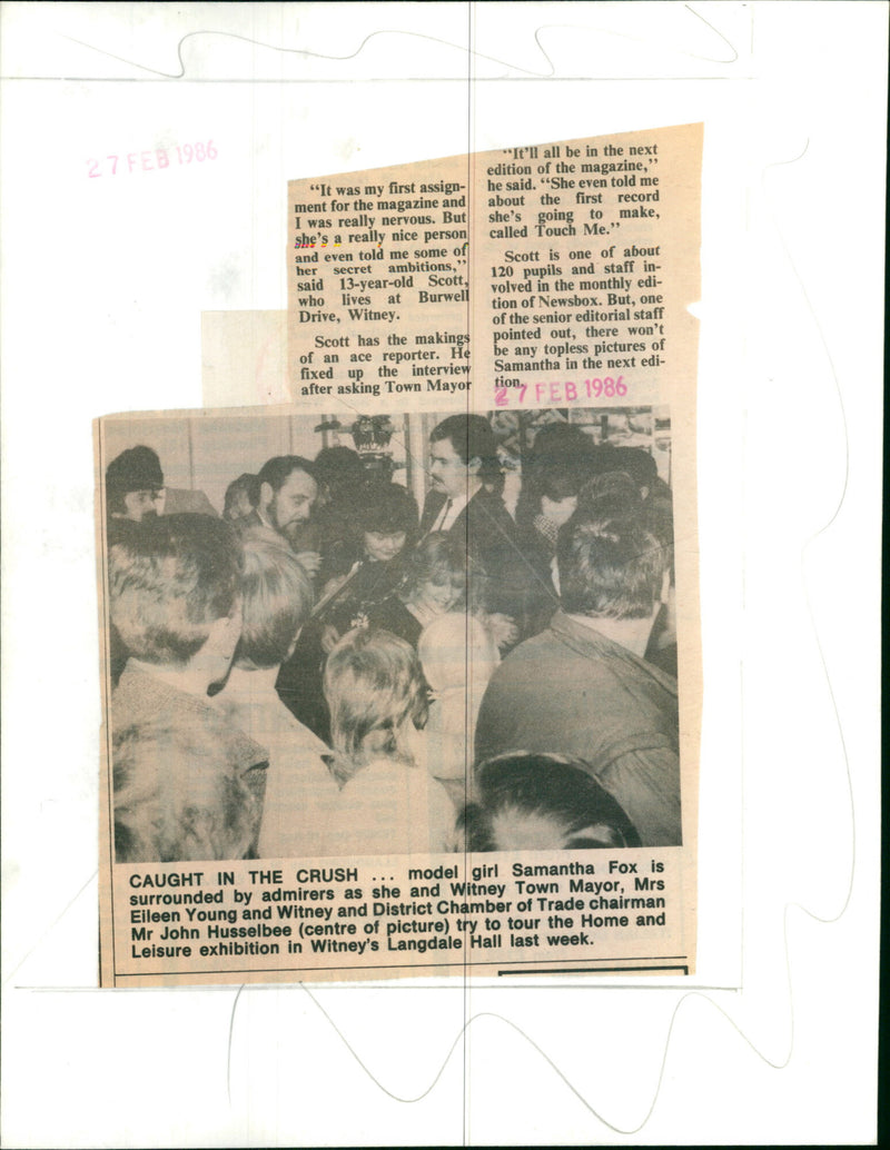 Samantha Fox - Vintage Photograph