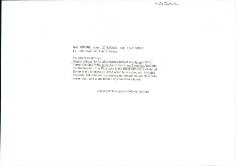 David Endacott - Vintage Photograph