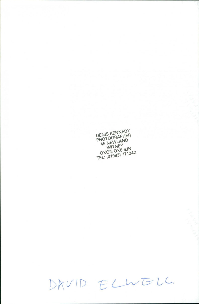 David Elwell - Vintage Photograph