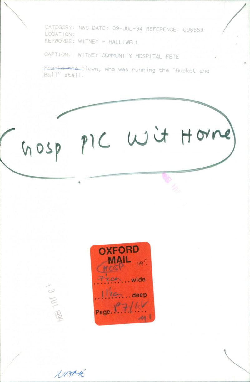 Franko the clown - Vintage Photograph