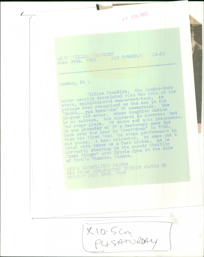 William Franklyn - Vintage Photograph