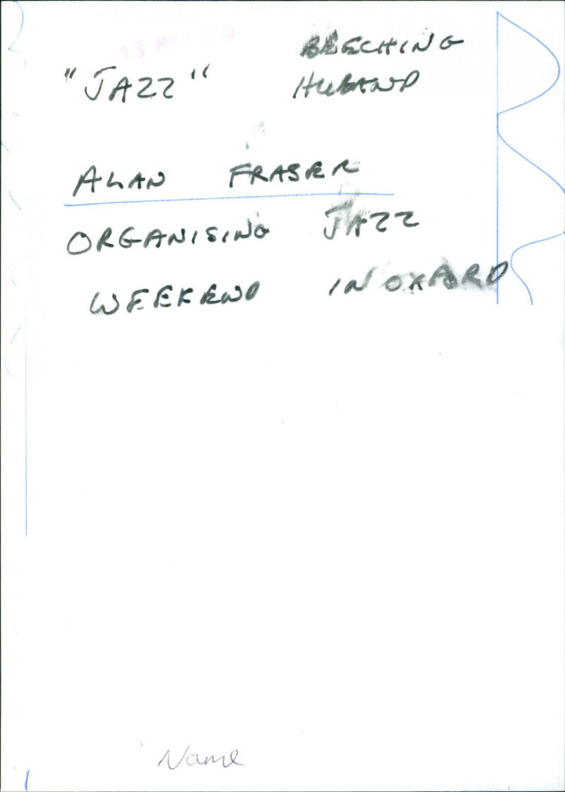 Alan Fraser - Vintage Photograph