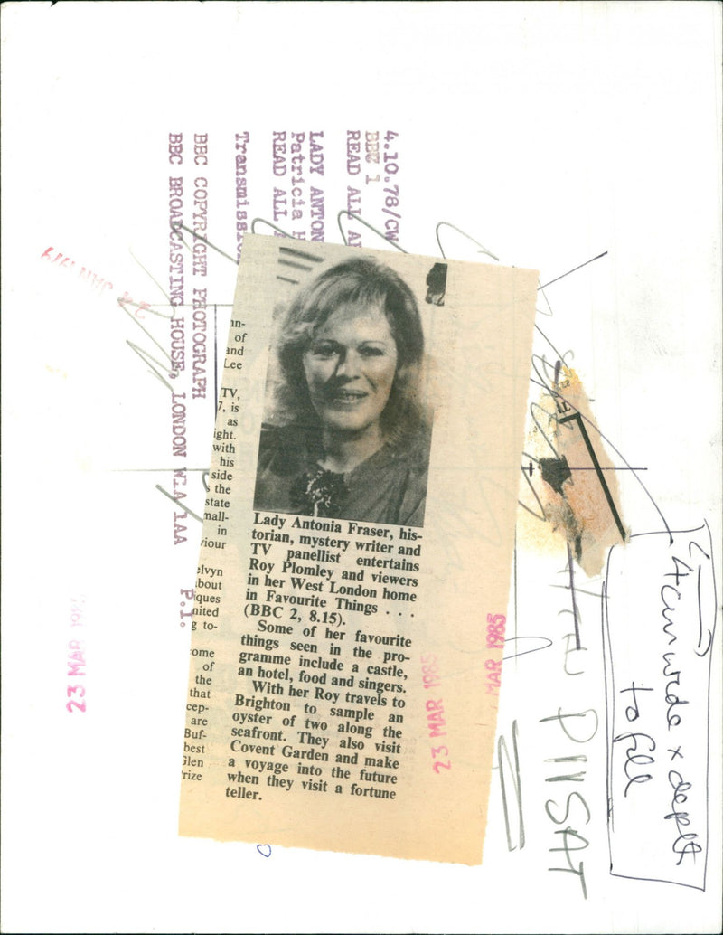 Antonia Fraser - Vintage Photograph