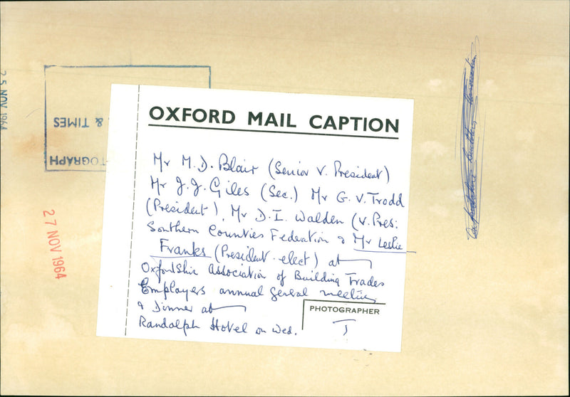 Leslie Franks - Vintage Photograph