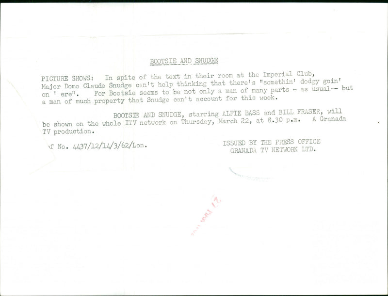 Alfie Bass - Vintage Photograph