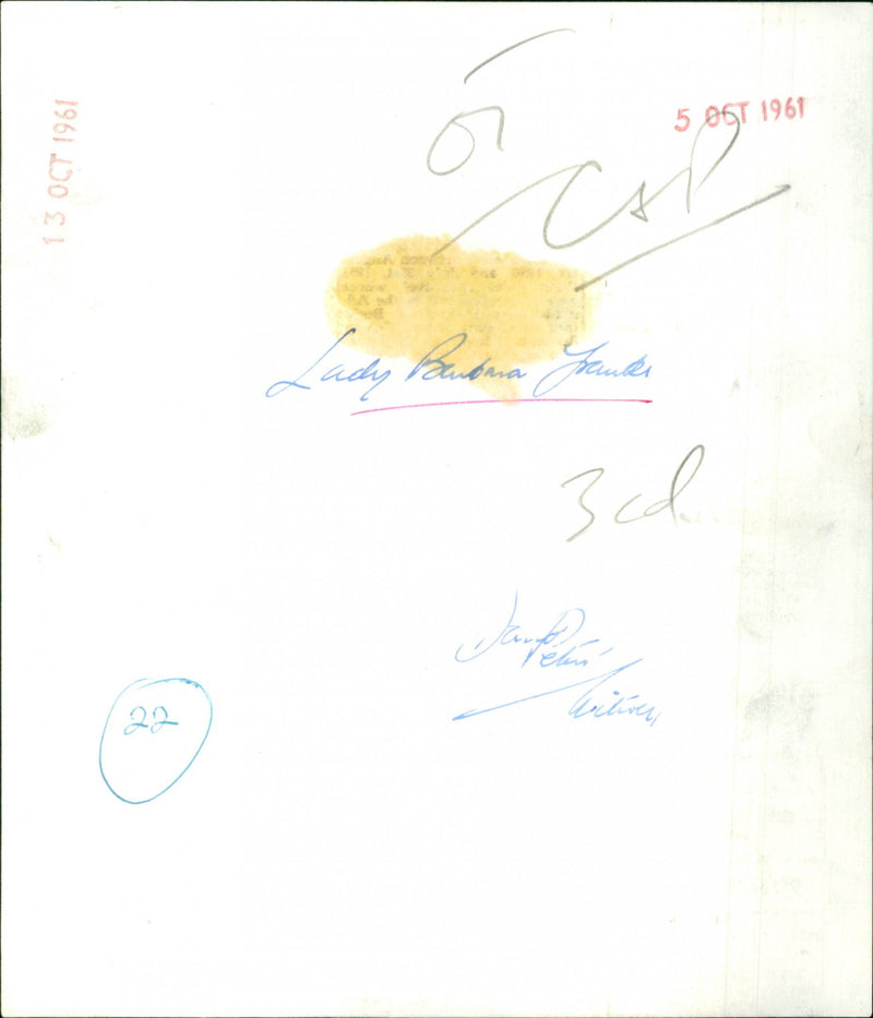 Lady Barbara Franks - Vintage Photograph