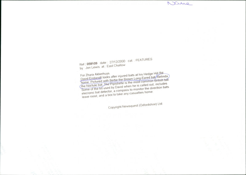 David Endacott - Vintage Photograph