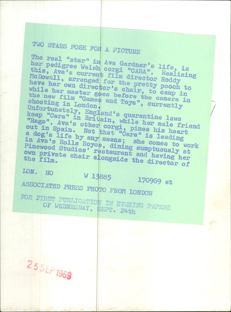 Ava Gardner - Vintage Photograph