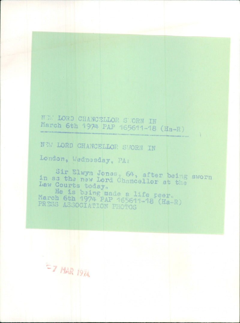 Elwyn Jonas - Vintage Photograph