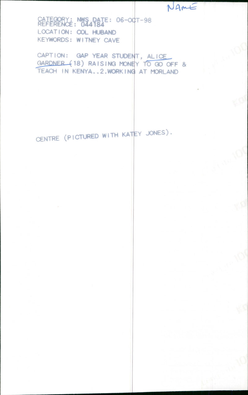 Alice Gardner - Vintage Photograph