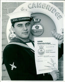 Seaman Mark is bang on target - Vintage Photograph