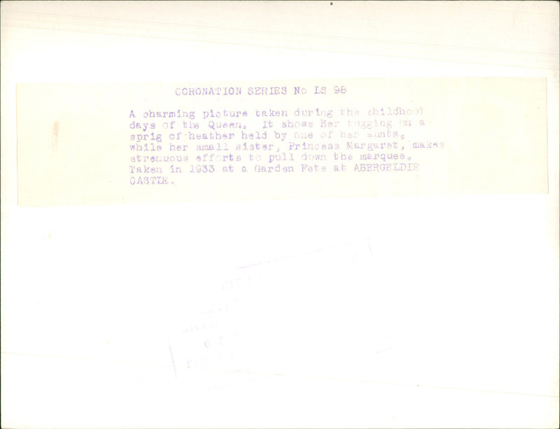 Princesses Elizabeth and Margaret - Vintage Photograph