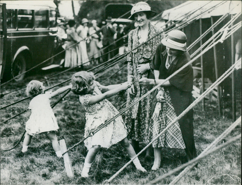 Princesses Elizabeth and Margaret - Vintage Photograph
