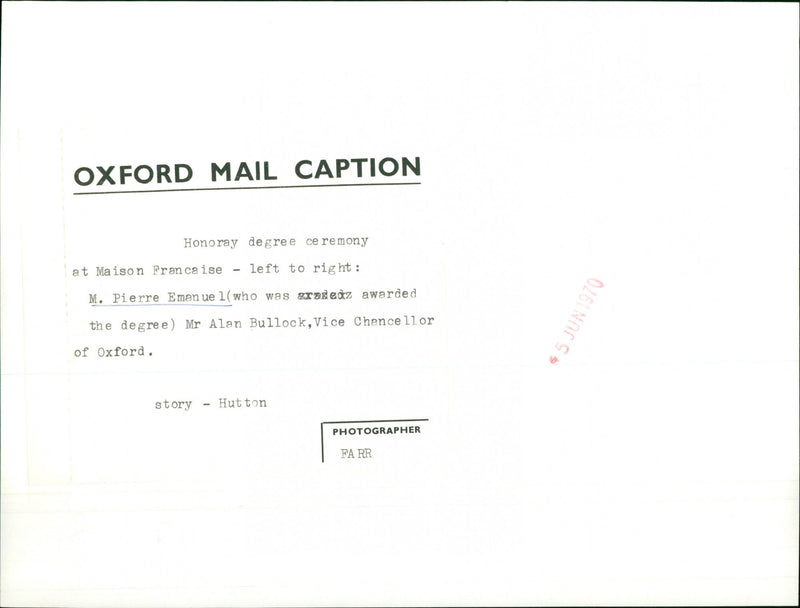 M. Pierre Emanuel - Vintage Photograph