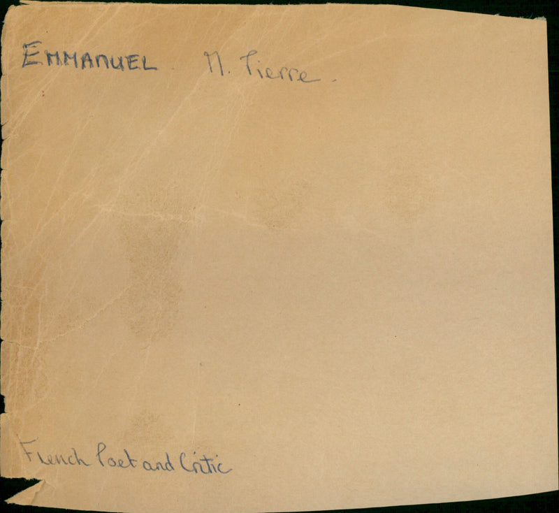 Tierre Emmanuel - Vintage Photograph