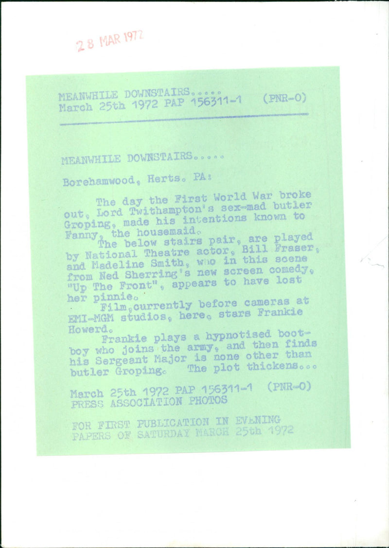 Bill Fraser - Vintage Photograph