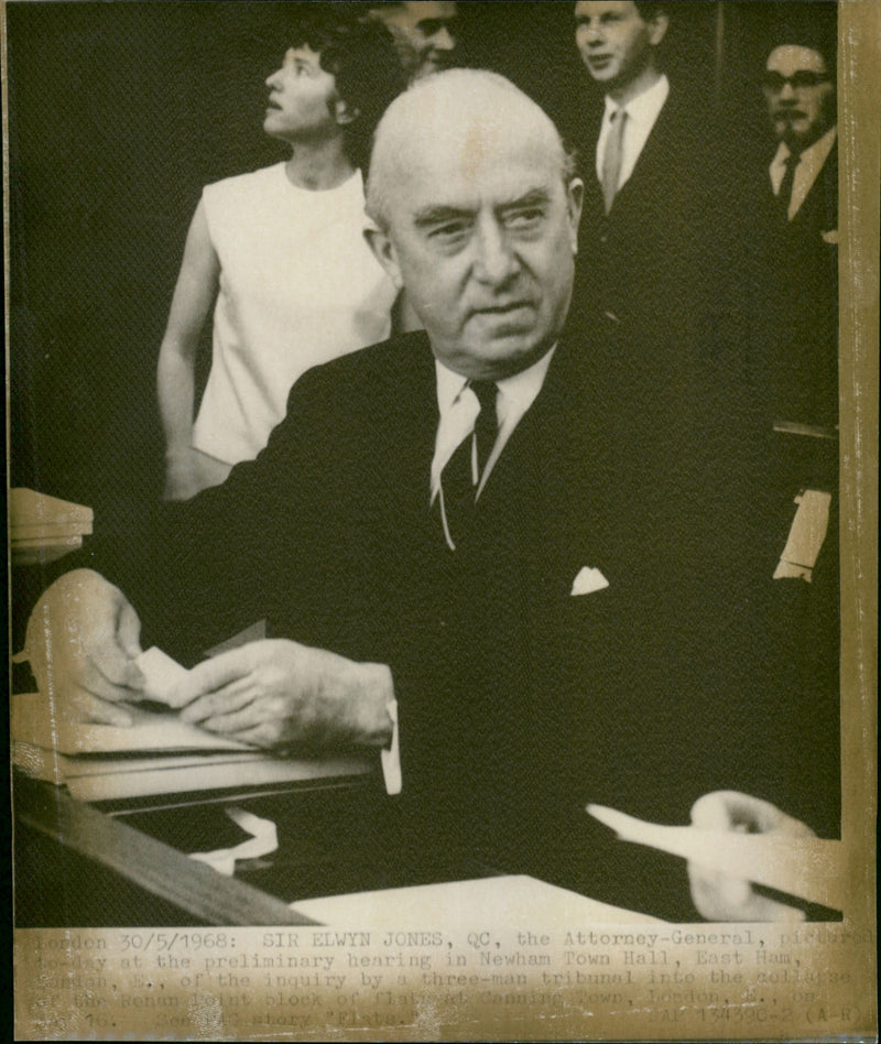 Sir Elwyn Jones - Vintage Photograph