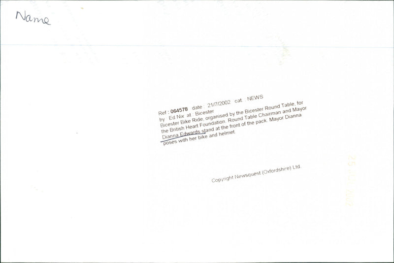 Diana Edwards - Vintage Photograph