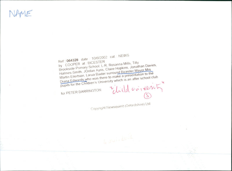 Diana Edwards - Vintage Photograph