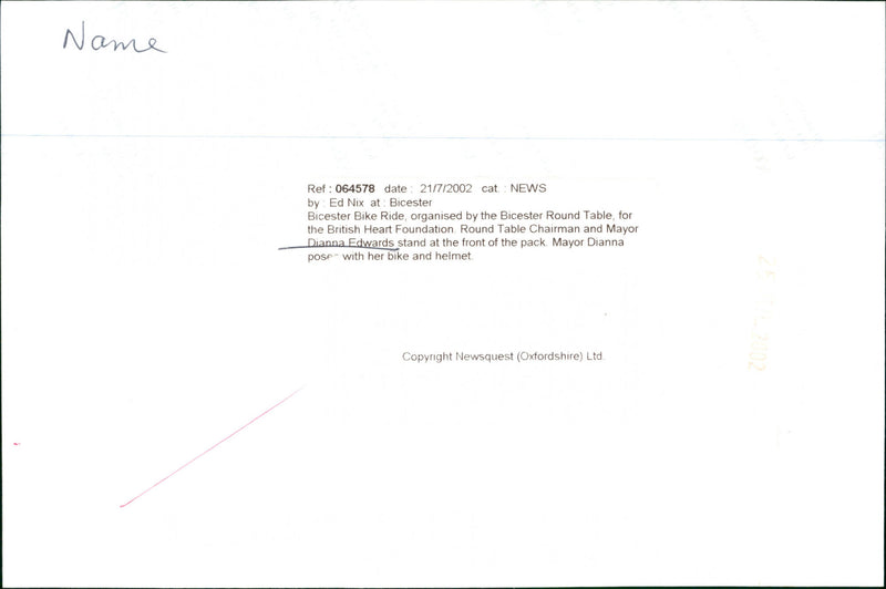 Diana Edwards - Vintage Photograph