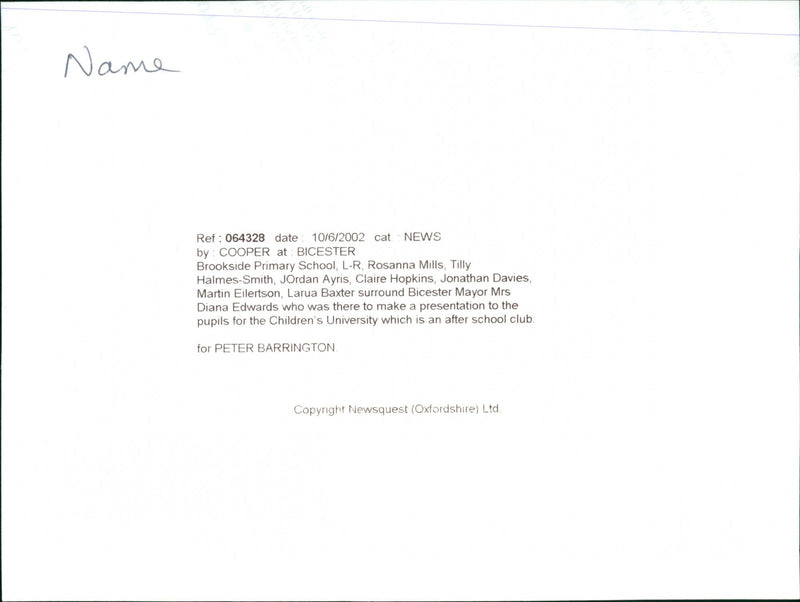 Diana Edwards - Vintage Photograph