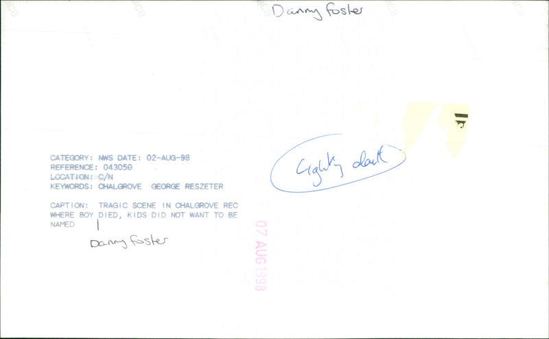 Danny Foster - Vintage Photograph