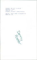 Danny Foster - Vintage Photograph