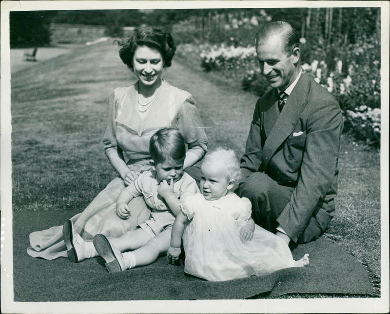 Queen Elizabeth II and the Duke of Edinburgh - Vintage Photograph