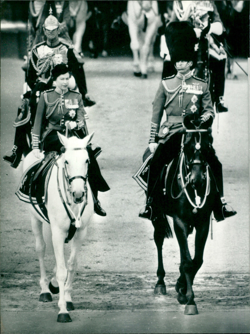 Queen Elizabeth II and the Duke of Edinburgh - Vintage Photograph