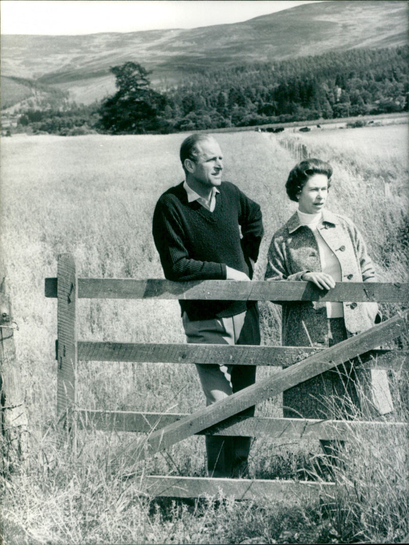 Queen Elizabeth II and the Duke of Edinburgh - Vintage Photograph