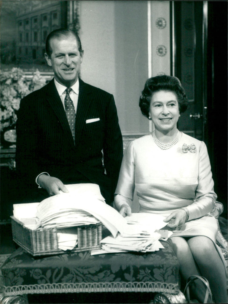 The Queen and the Duke of Edinburgh - Vintage Photograph