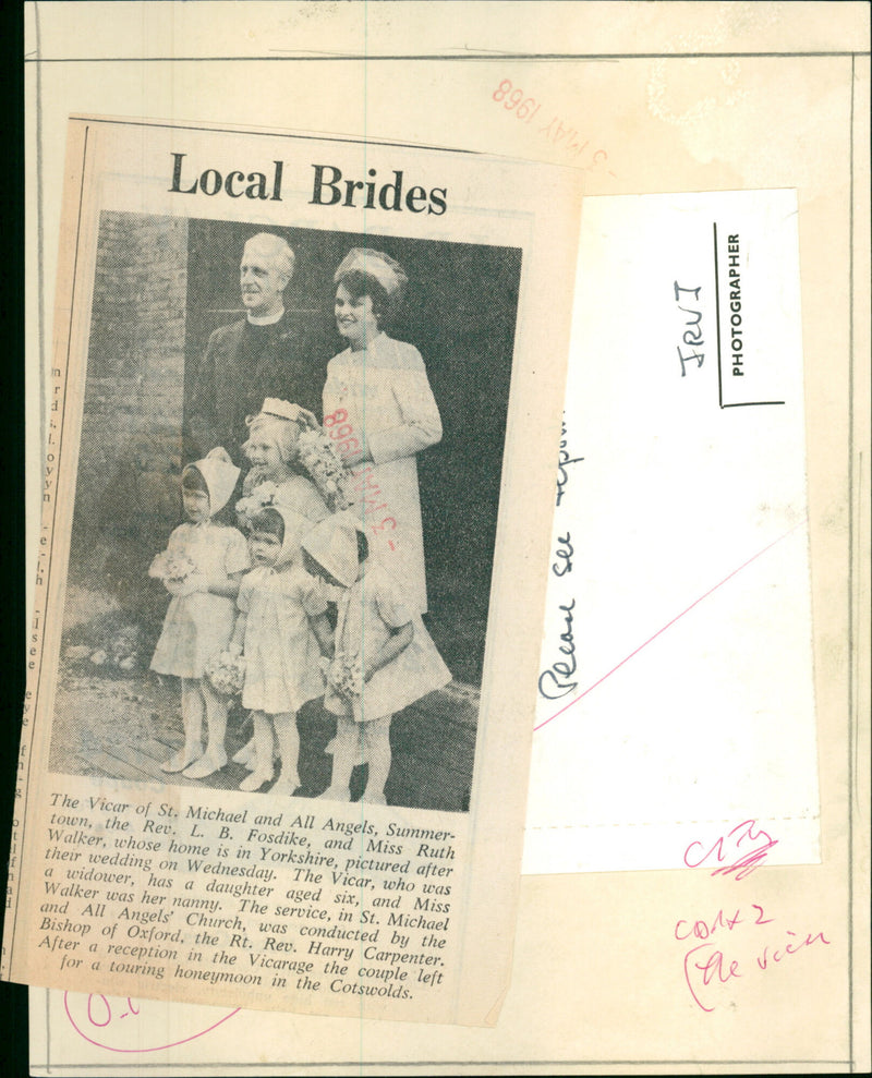 Rev. Lewis Fosdike - Vintage Photograph