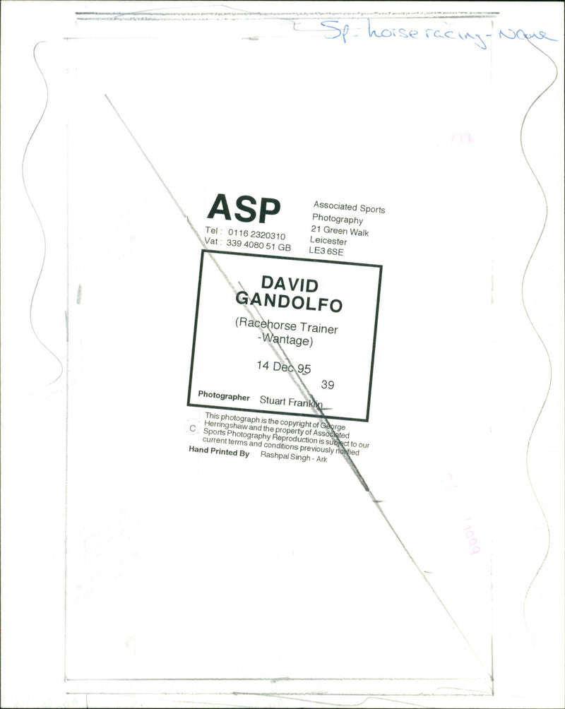 David Gandolfo - Vintage Photograph