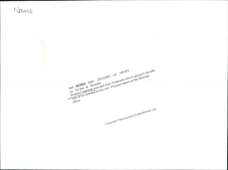 Robert Fosbrook - Vintage Photograph