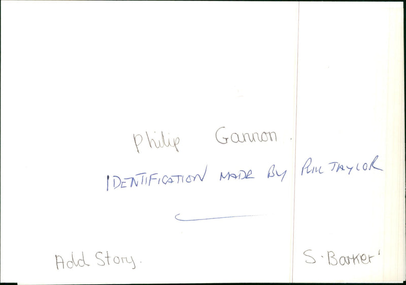 Philip Gannon - Vintage Photograph