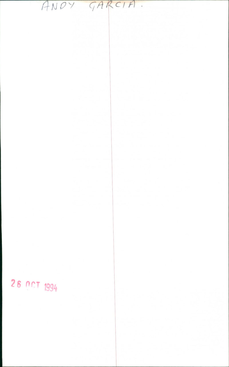 Andy Garcia - Vintage Photograph