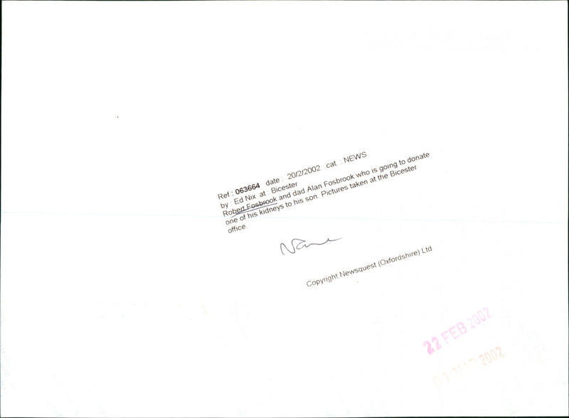 Robert Fosbrook - Vintage Photograph