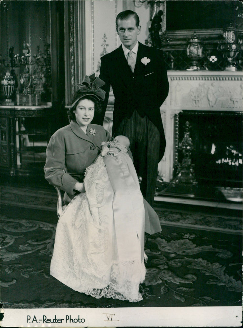 Prince Charles' Christening - Vintage Photograph