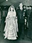 Queen Elizabeth II & Prince Charles - Vintage Photograph