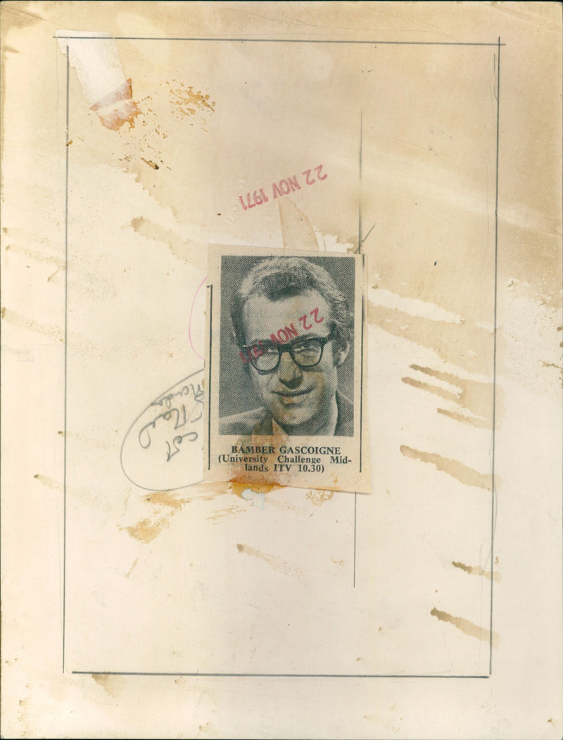 Bamber Gascoigne - Vintage Photograph