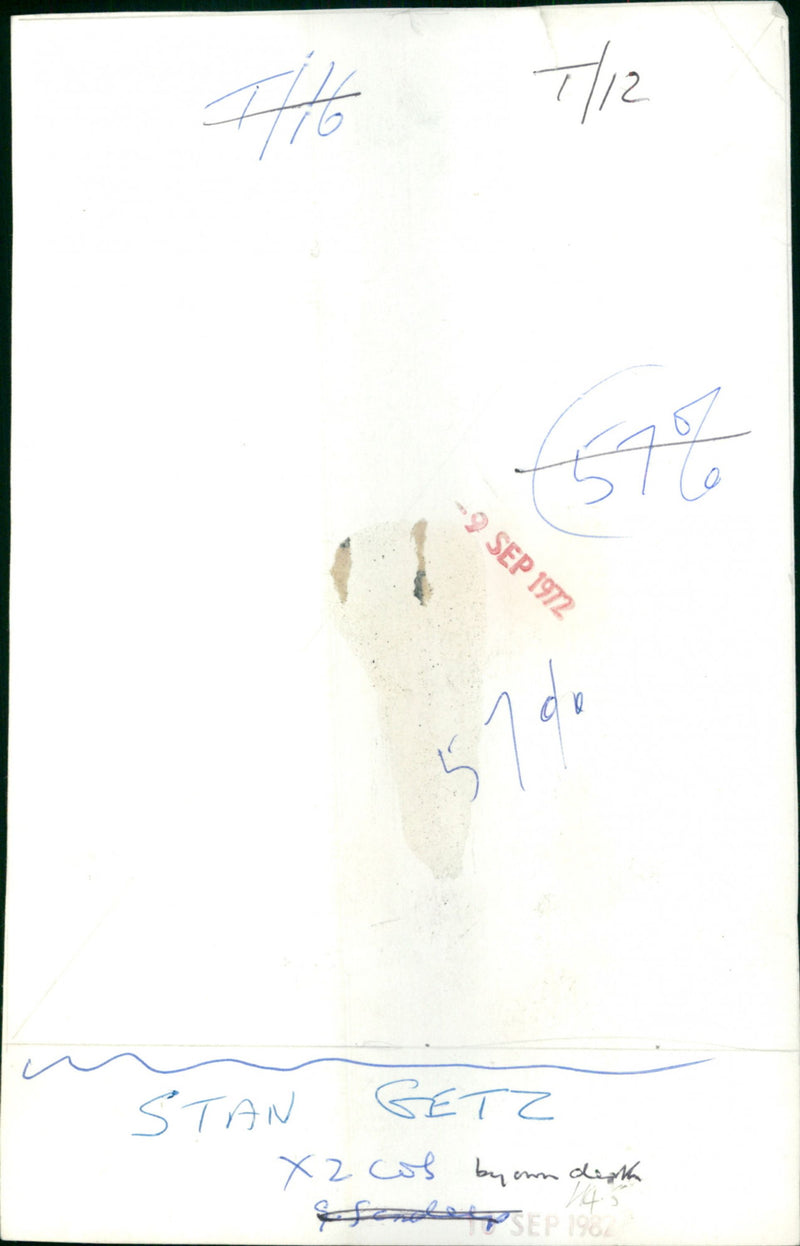 Stan Getz - Vintage Photograph