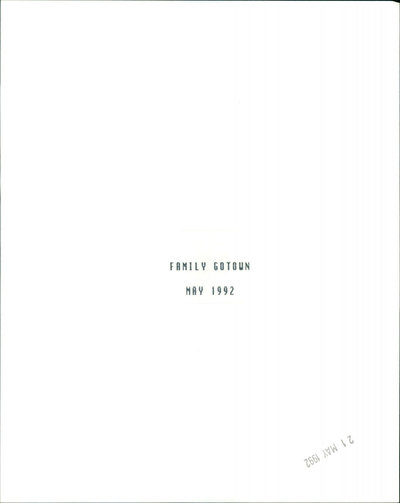 Family Gotown - Vintage Photograph