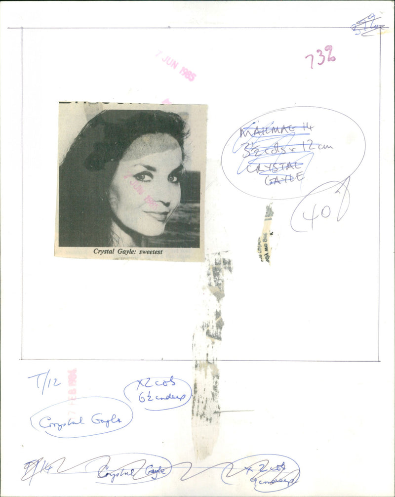 Crystal Gayle - Vintage Photograph