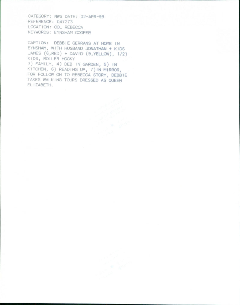 Debbie Gerrans - Vintage Photograph