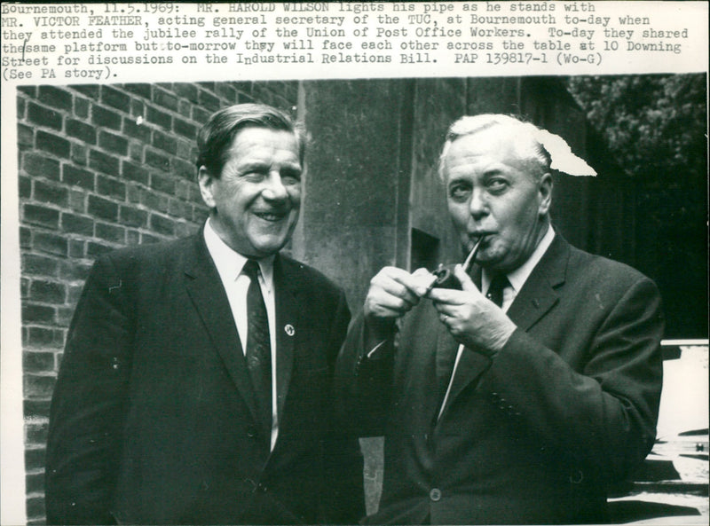 Mr. Harold Wilson - Vintage Photograph