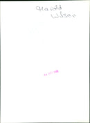 Harold Wilson - Vintage Photograph