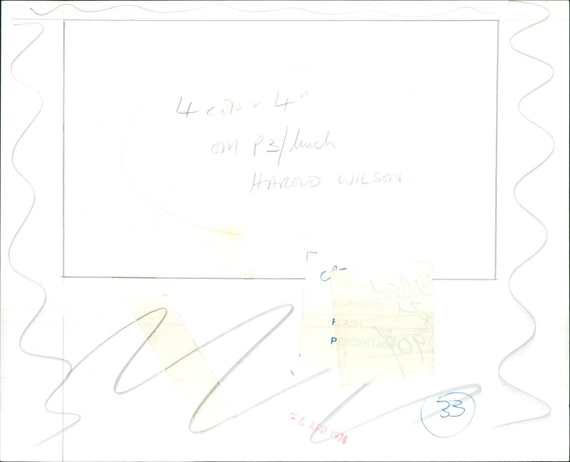 Harold Wilson - Vintage Photograph