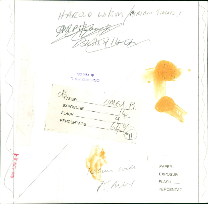 Harold Wilson - Vintage Photograph